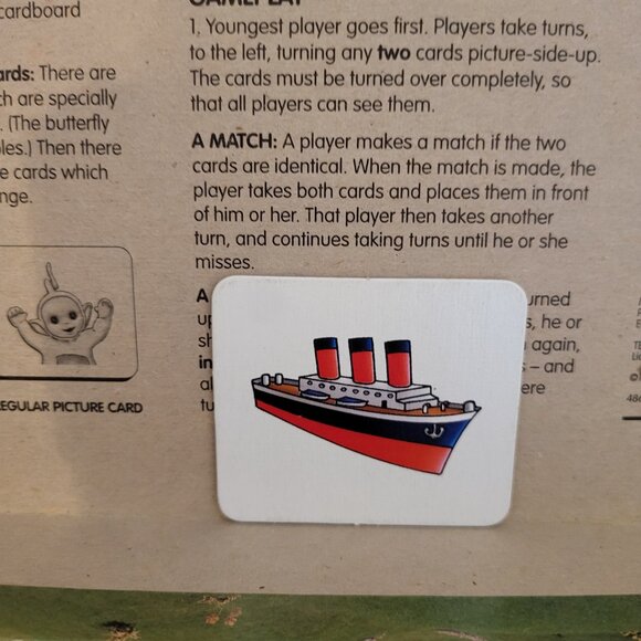 Vintage Teletubbies Memory Card Game 1998 Nostalgic Collectible Ages 2 and Up T8 - Picture 5 of 8